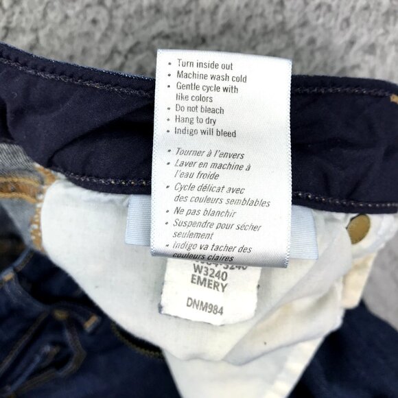 PAIGE Women's Size 26 Cut Out Frayed Hem HOXTON Dark Wash Emery Cropped Jeans - Picture 12 of 16